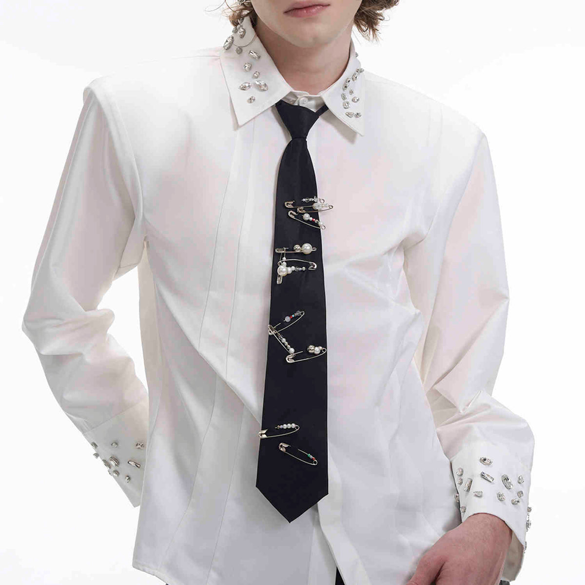 Handmade Pearl Pin Bow Tie
