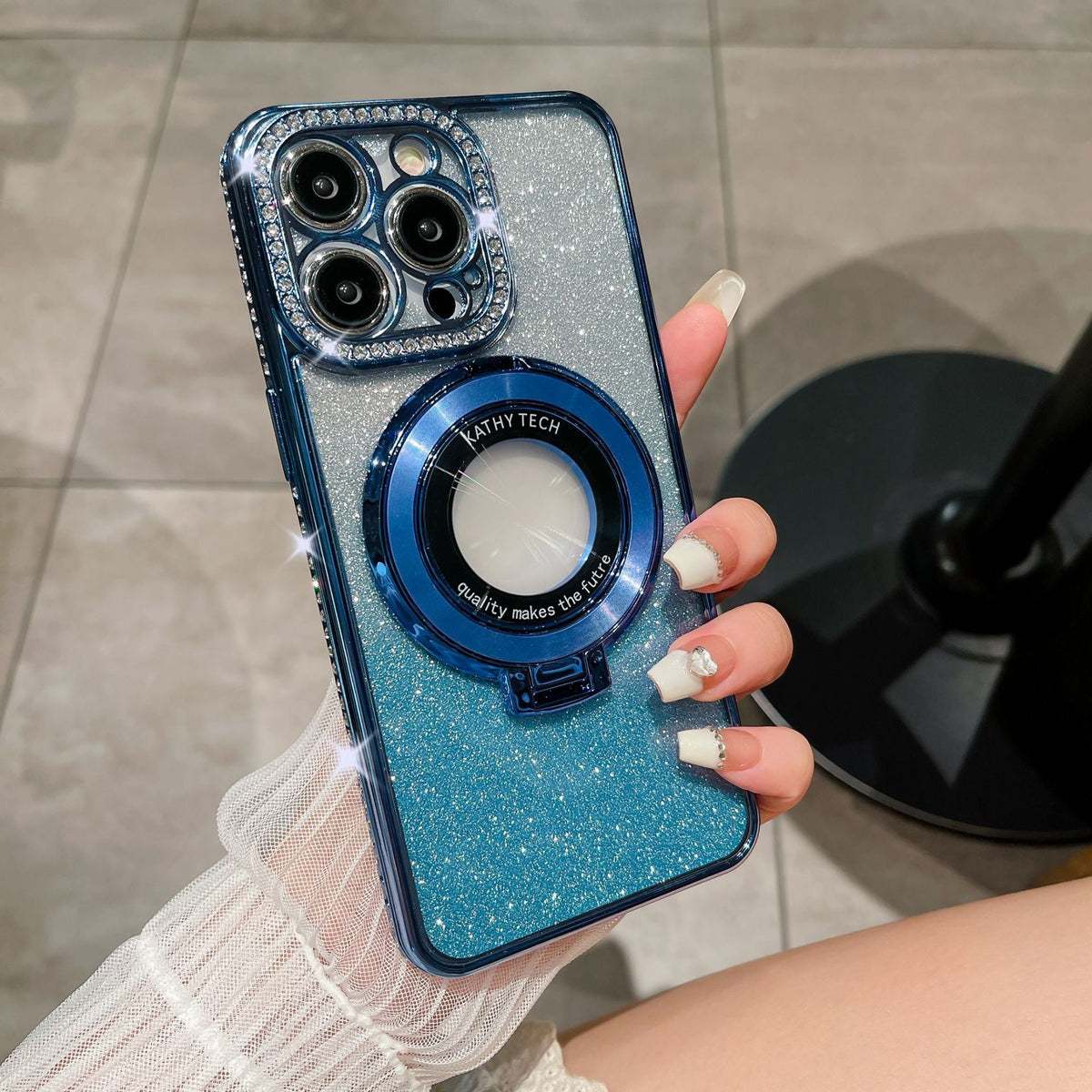 Glitter Magnetic Stand Phone Case