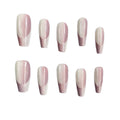 Gray-Purple Almond Press-On Nails