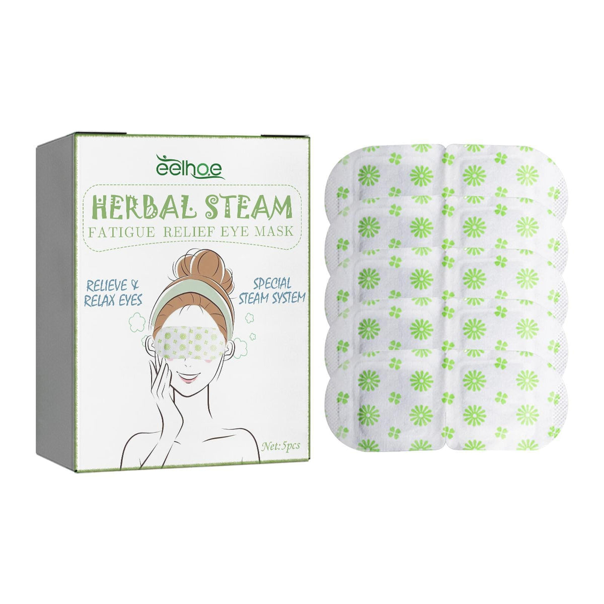 Self-Heating Steam Eye Masks (5-Pack)