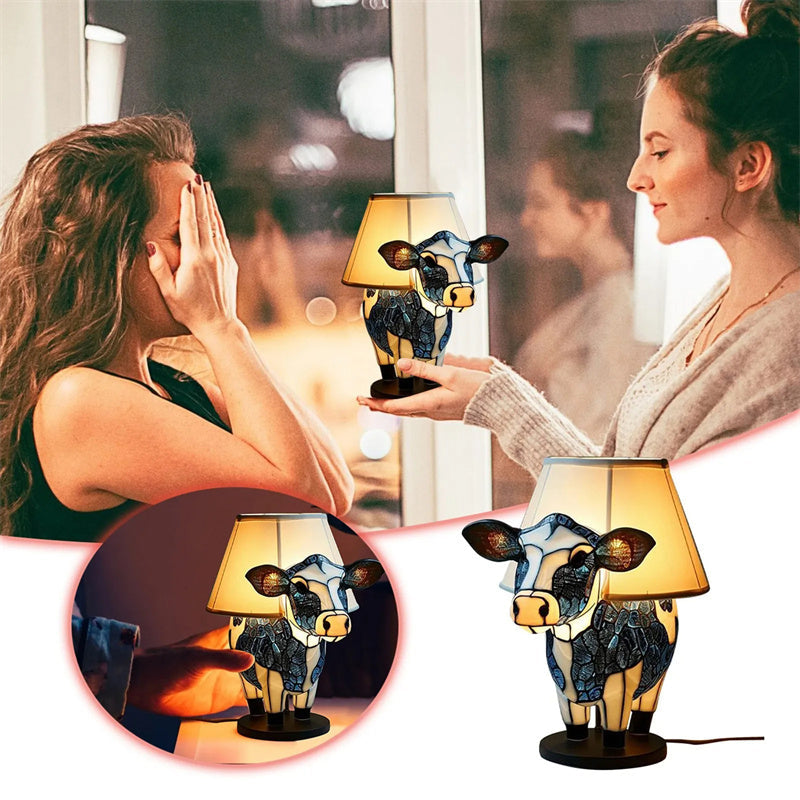 Flower Cow Table Lamp
