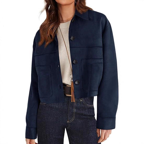 Faux Suede Short Jacket