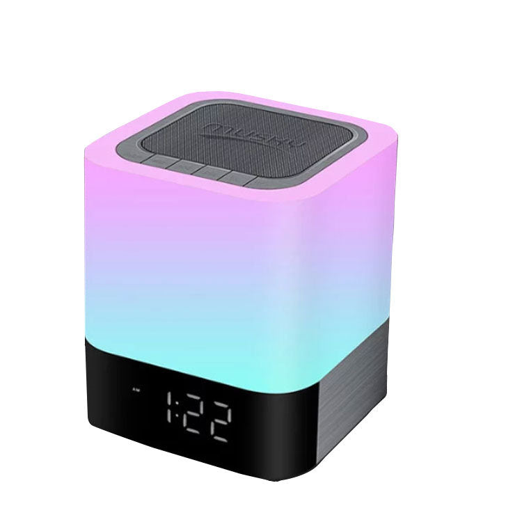 Bluetooth Speaker with Night Light & Clock