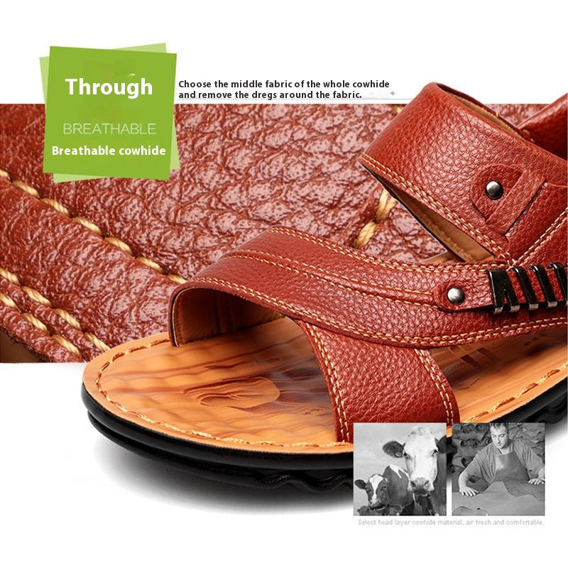 Men's Genuine Leather Sandals