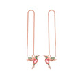 Hummingbird Crystal Drop Earrings