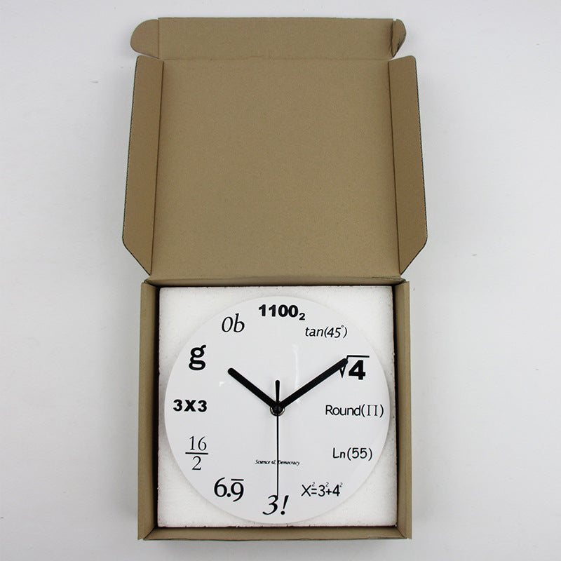 Math Formula Wall Clock