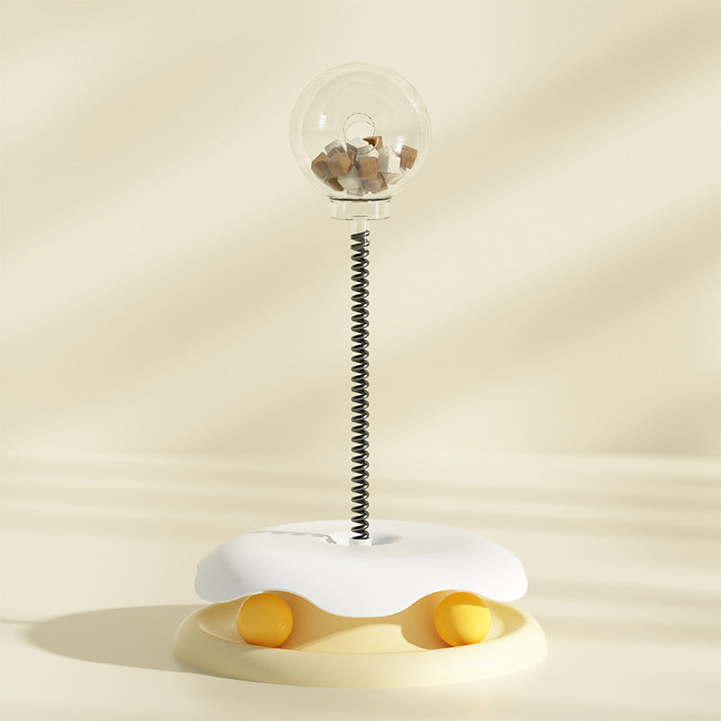 Treat-Dispensing Cat Spring Toy