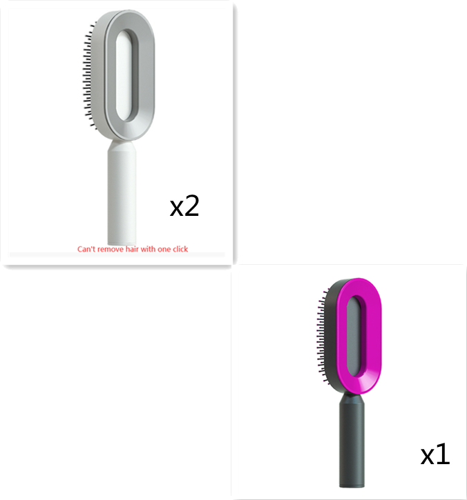Self-Cleaning Cushion Hair Brush