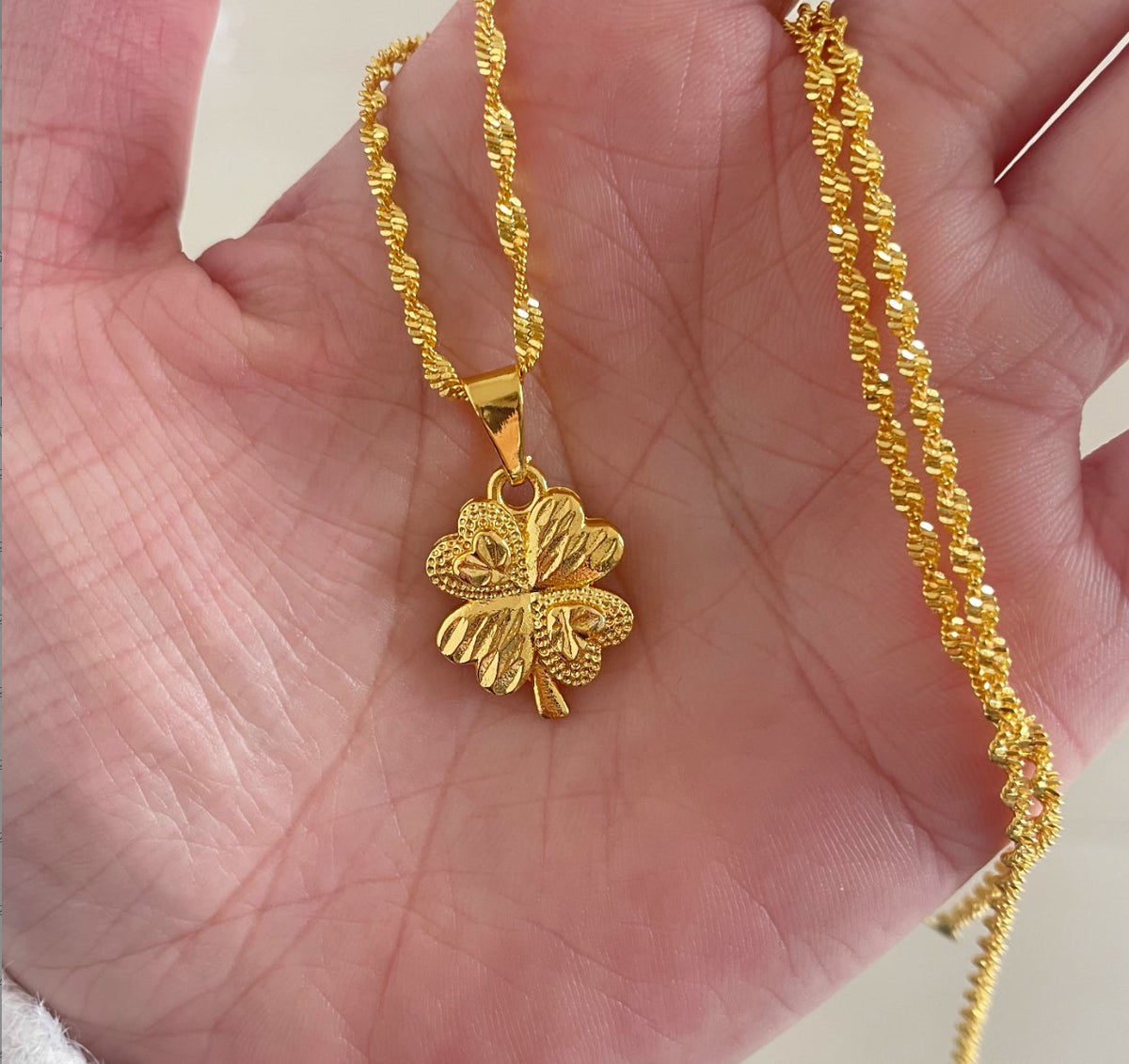 Gold-Plated Pendant Necklace