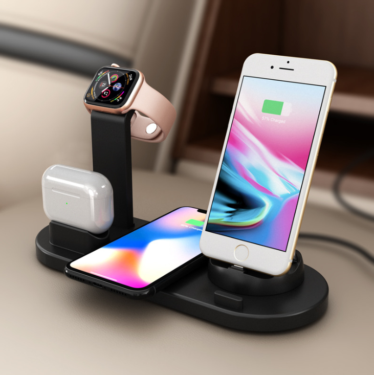 3-in-1 Rotating Wireless Charger Stand