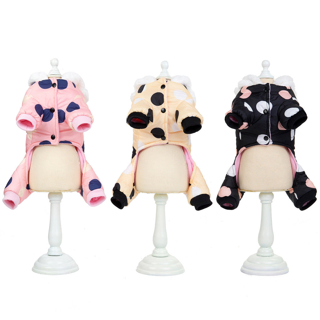 Polka Dot Four-Leg Dog Coat