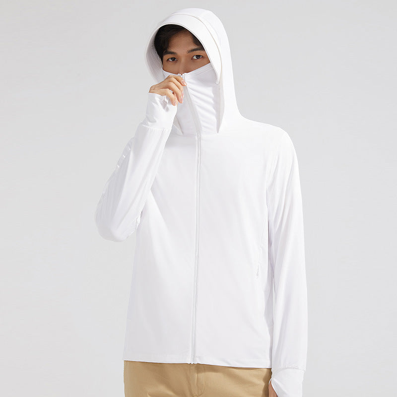 Sun-Protective Hooded Outdoor Shirt
