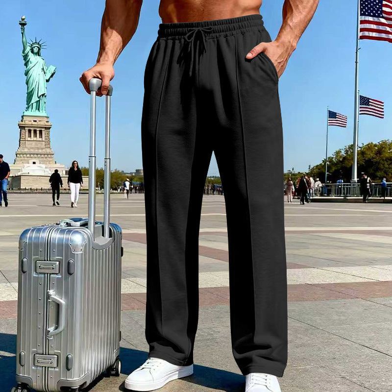 Men's Knit Straight-Leg Joggers