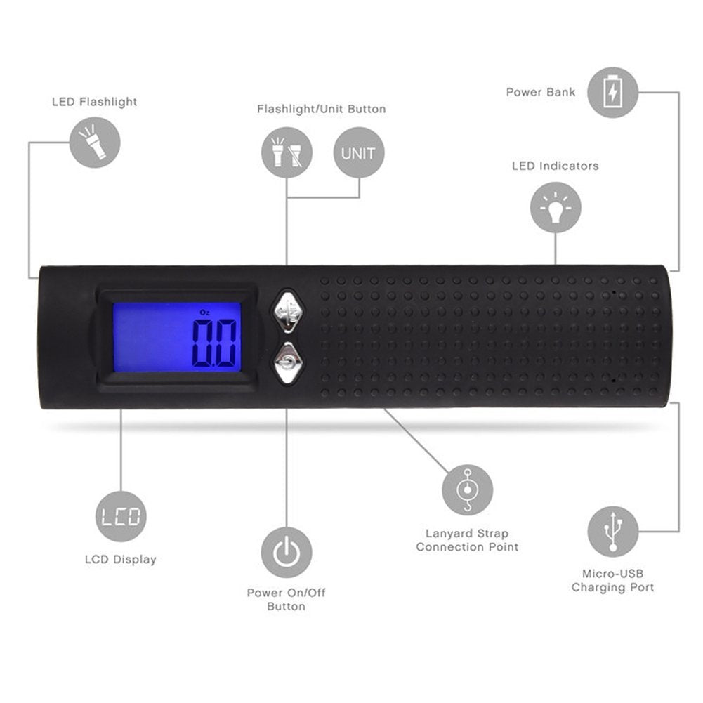 Digital Luggage Scale with Power Bank