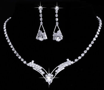 Crystal Bridal Necklace & Earring Set