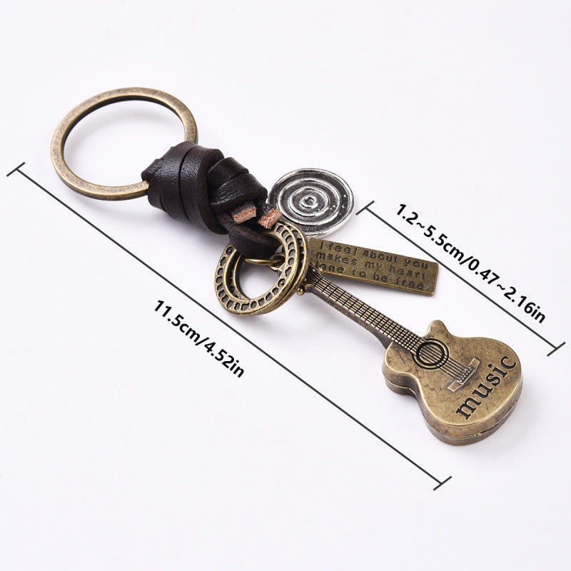 Vintage Guitar Keychain