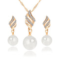 Pearl Stud Necklace & Earring Set