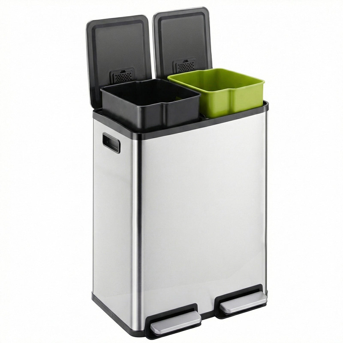 60-Liter Stainless Steel Trash Can