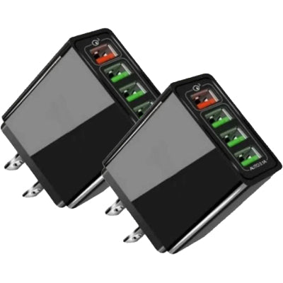 4-Port USB Wall Charger with LED