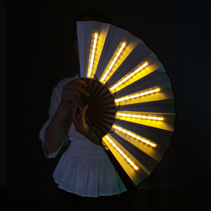 LED Light-Up Folding Hand Fan