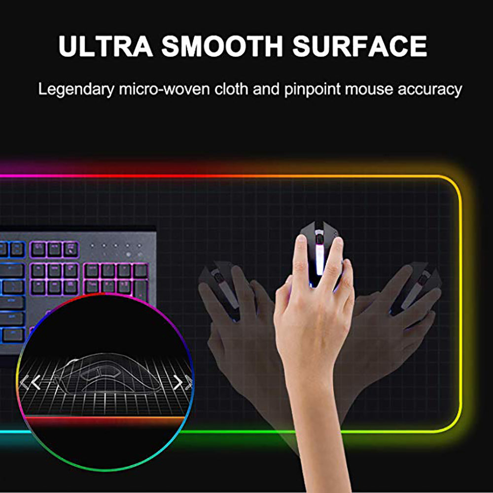 RGB Light-Up Desk Mouse Pad