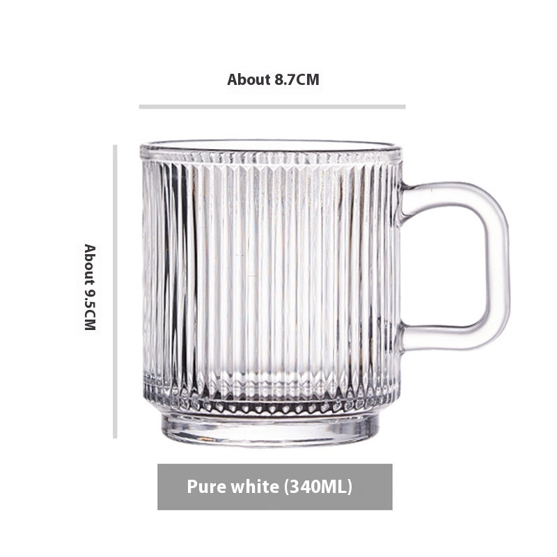 Striped Glass Mug