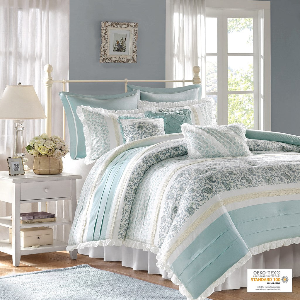 9-Piece Cotton Comforter Set (King)