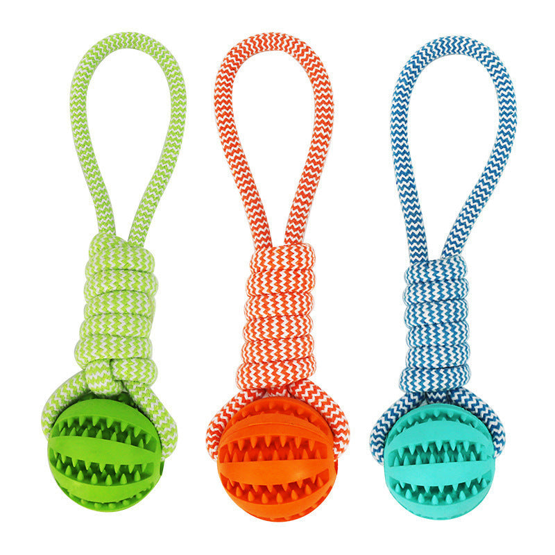 Rope & Rubber Treat Ball