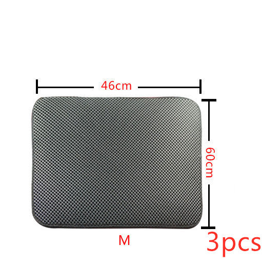 Double-Layer Cat Litter Mat