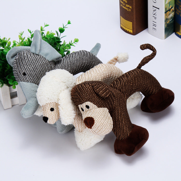 Squeaky Plush Animal Dog Toys