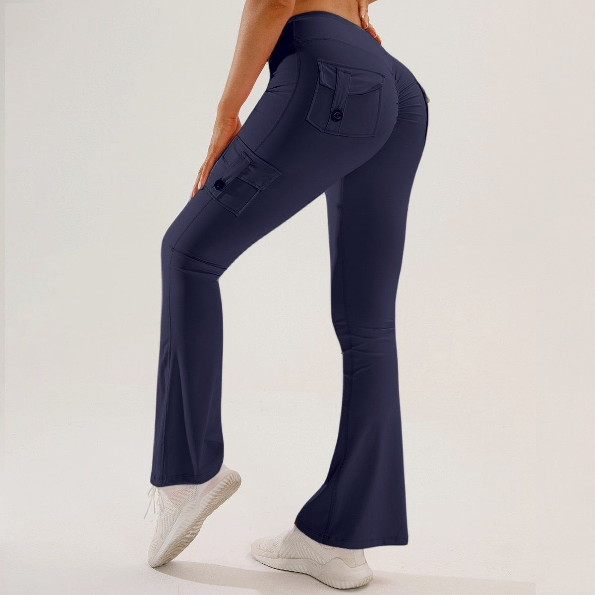Women's Flared Yoga Cargo Pants