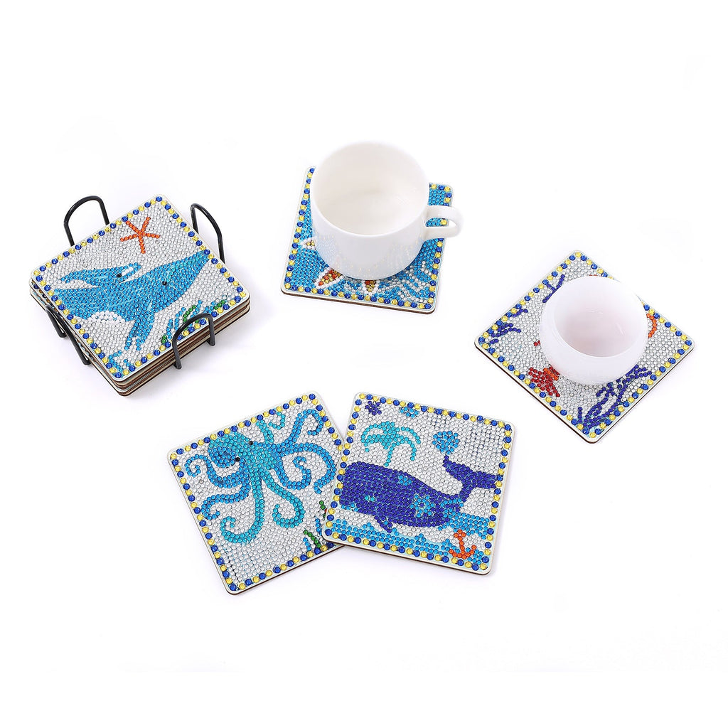 Diamond Painting Coaster Set (9 pcs)