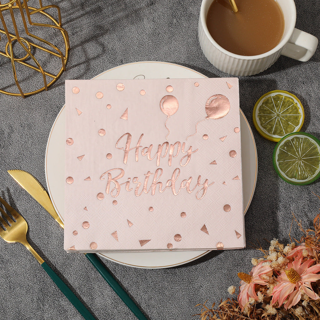 Happy Birthday Foil Napkins
