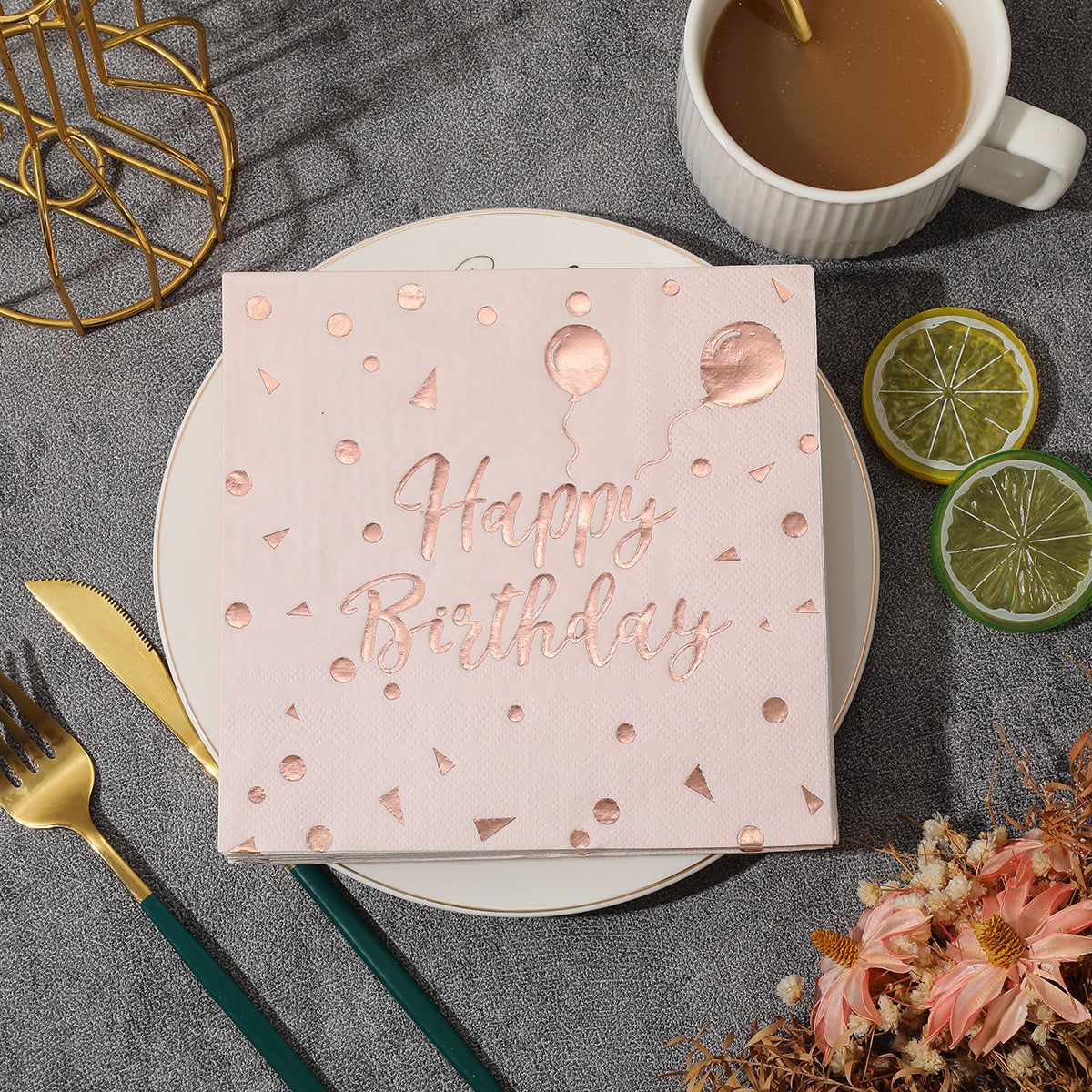 Happy Birthday Foil Napkins