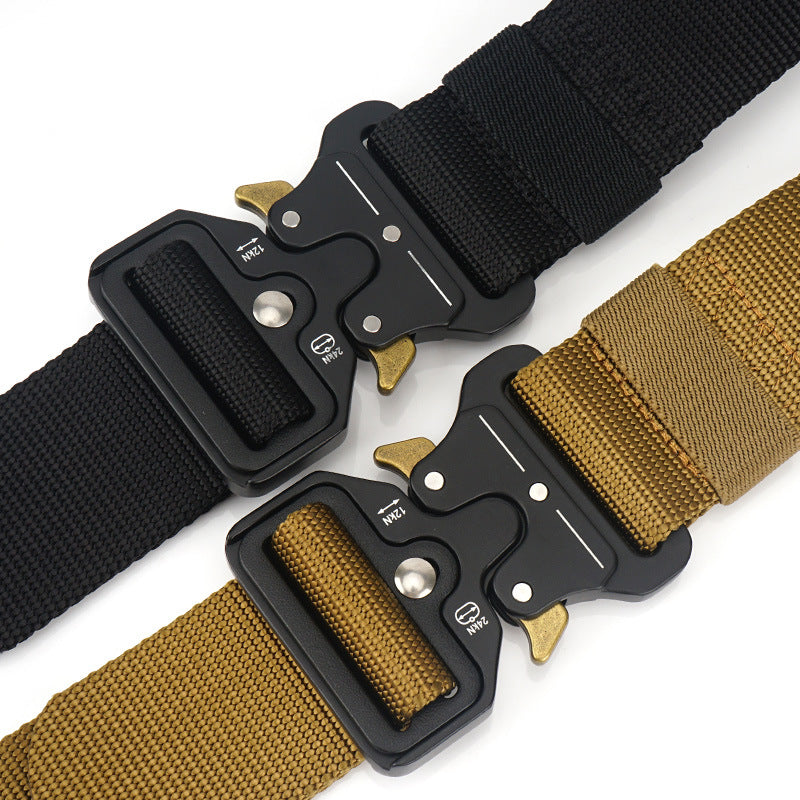 Tactical Nylon Belt with Quick-Release Buckle