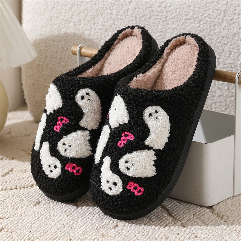Cute Ghost Plush Slippers