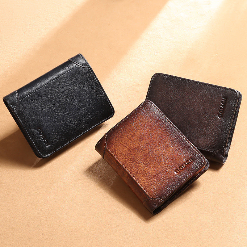 Men's Leather Short Wallet