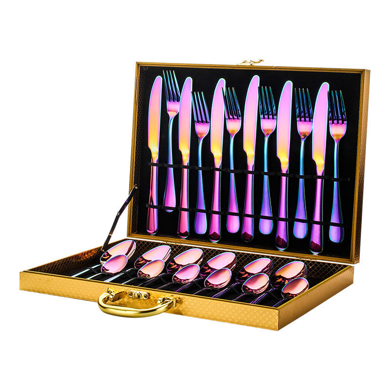 24-Piece Stainless Steel Flatware Set