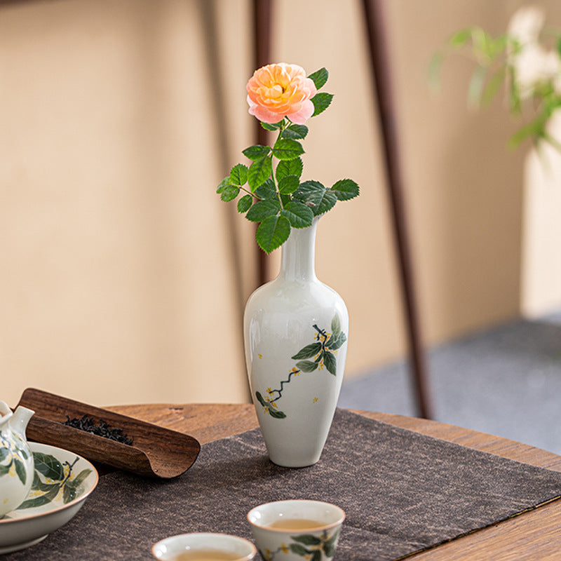 Retro Porcelain Flower Vase