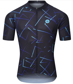 Printed Short-Sleeve Cycling Jersey