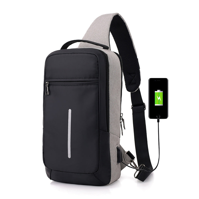 Anti-Theft Sling Bag with USB Port