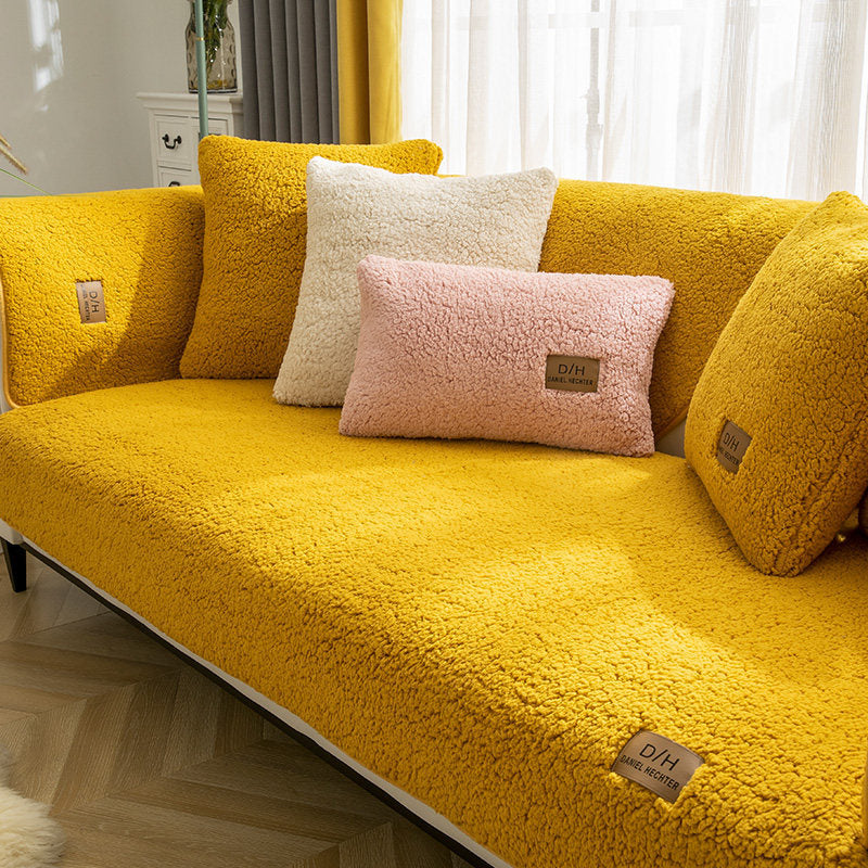 Plush Non-Slip Sofa Cover