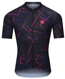 Printed Short-Sleeve Cycling Jersey