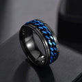 Men's Cuban Chain Spinner Ring