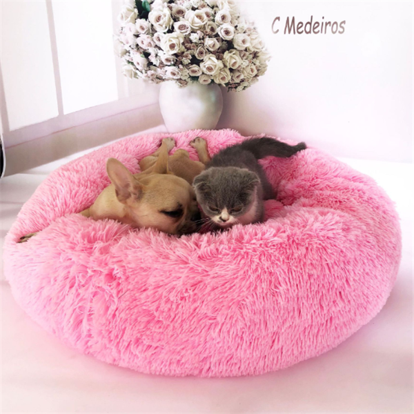 Plush Donut Pet Bed