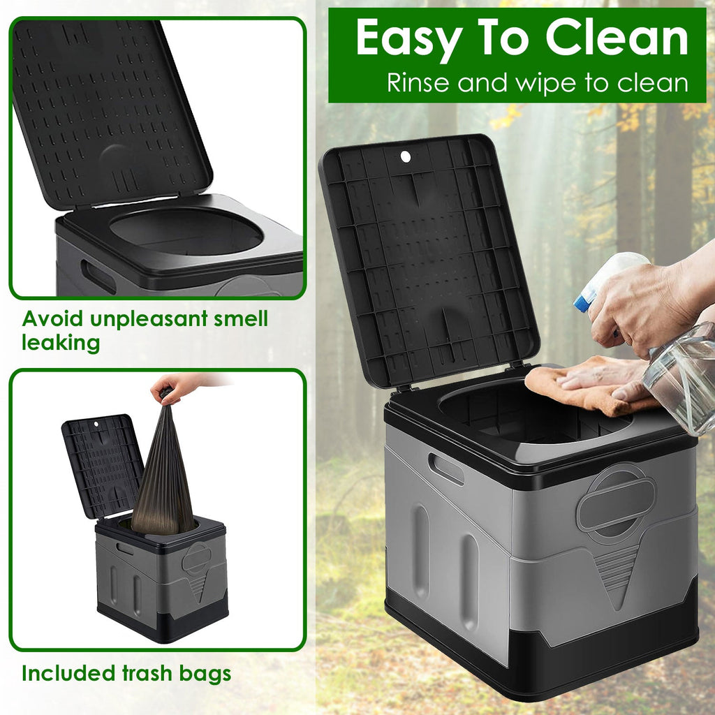 Collapsible Portable Toilet (5.3 Gal)