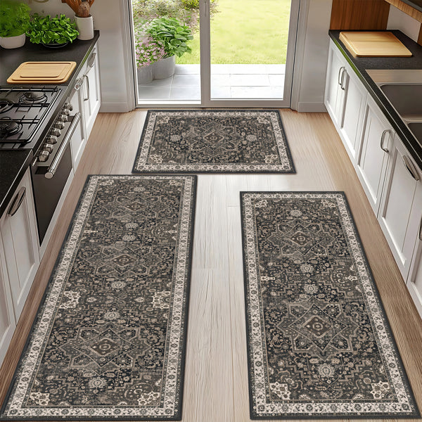 Boho Kitchen Rug Set (3 pcs)