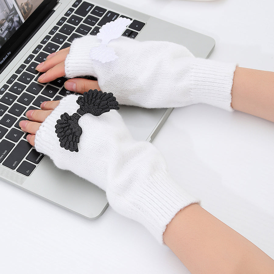 Gothic Knit Wing Arm Warmers