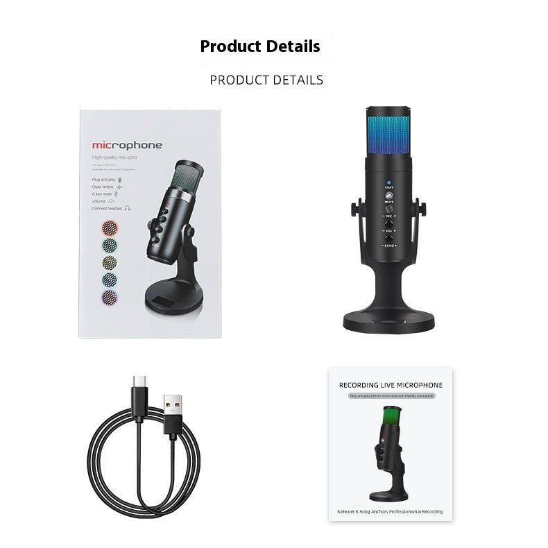 RGB USB Condenser Microphone