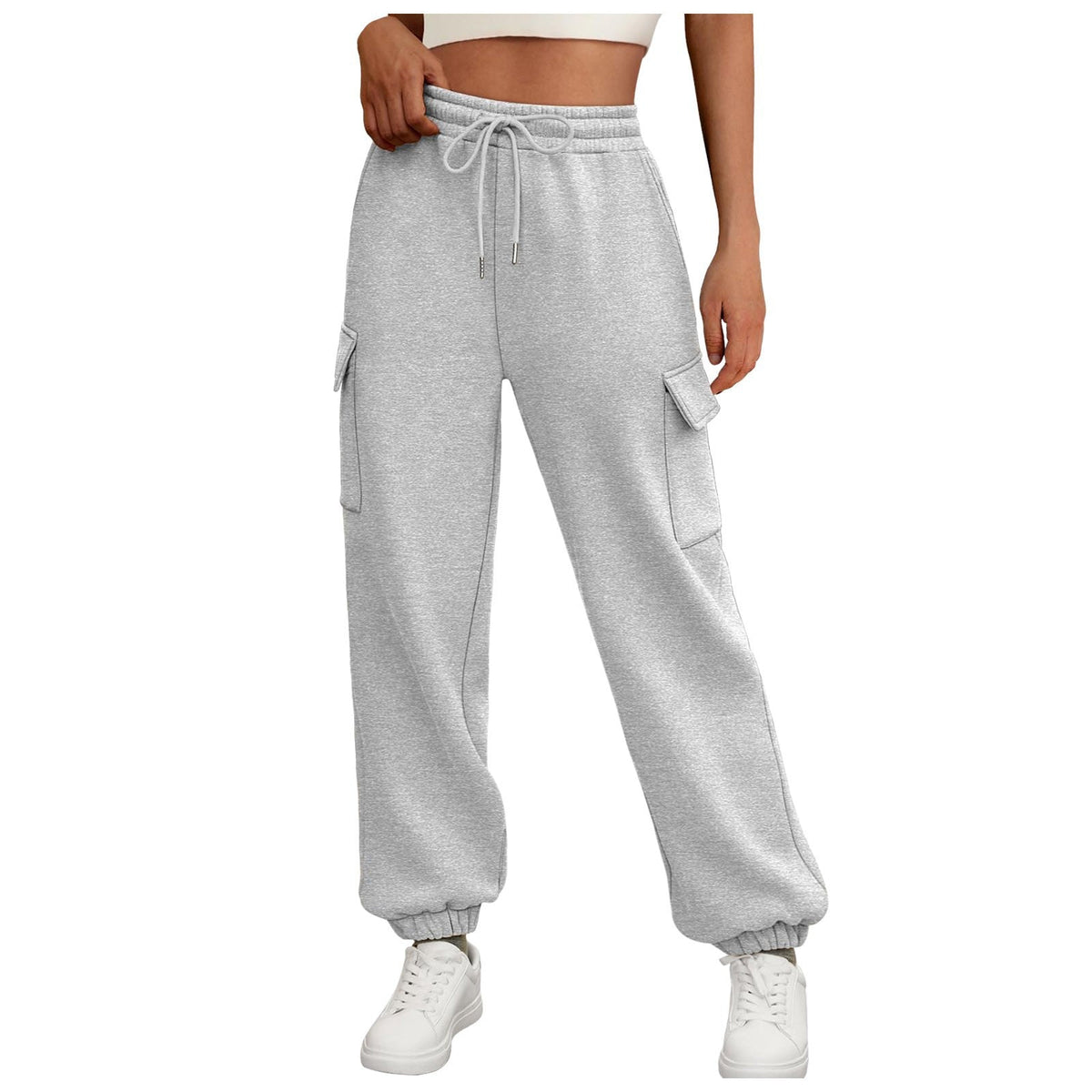 Fleece-Lined Baggy Joggers